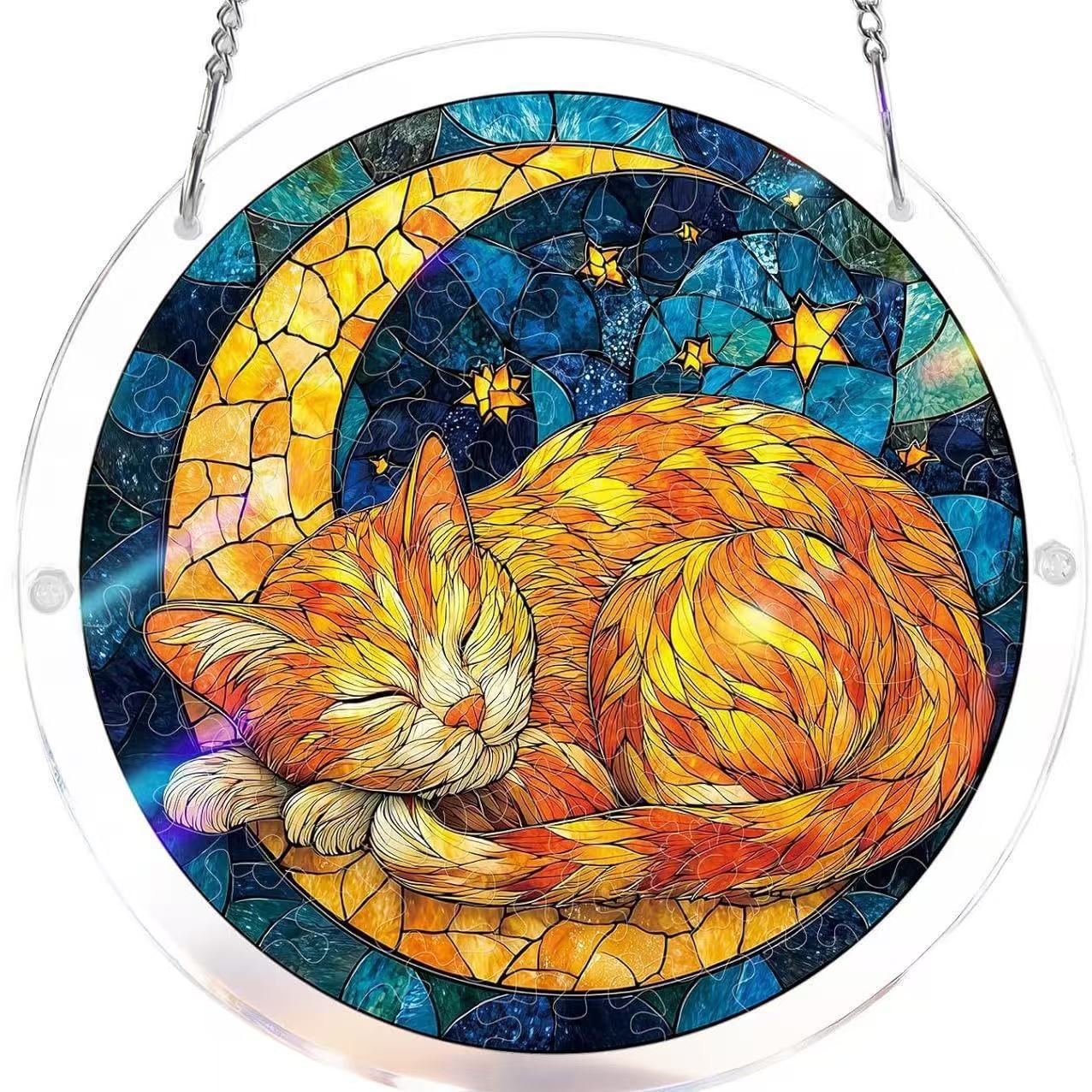 Limited-time 50% off saleTHandmade DIY Acrylic Puzzle:Sun Catcher,Many styles,Popularsize: 8*8in