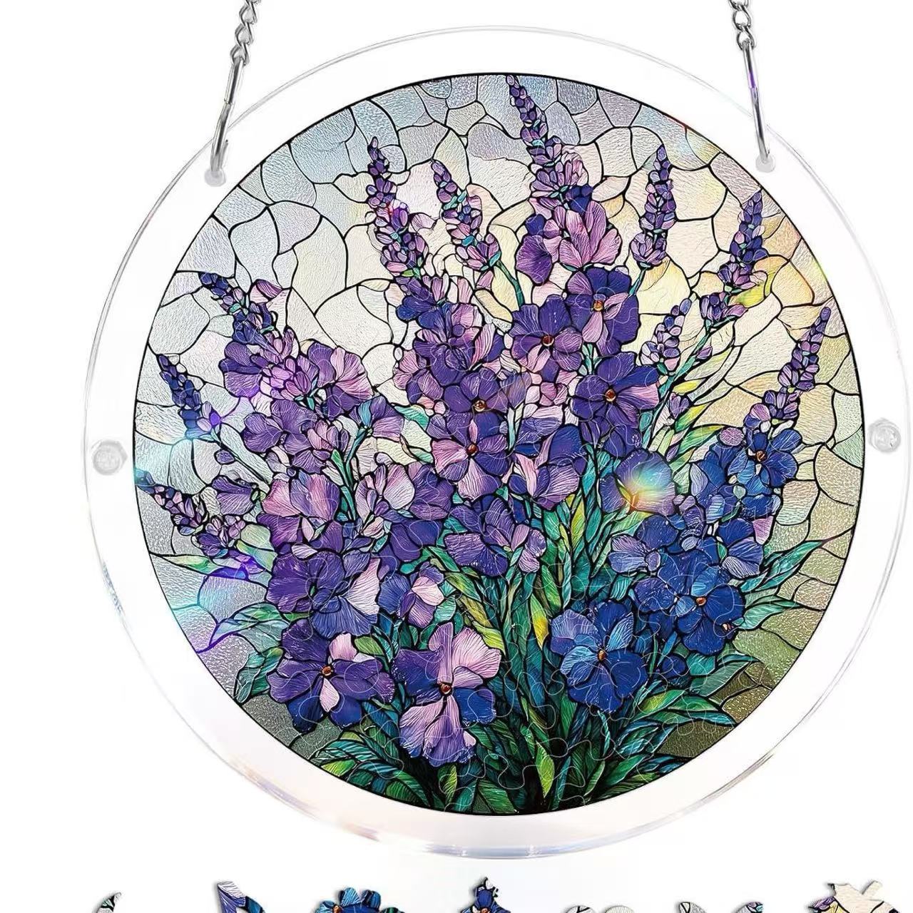 Limited-time 50% off saleTHandmade DIY Acrylic Puzzle:Sun Catcher,Many styles,Popularsize: 8*8in - Image 7