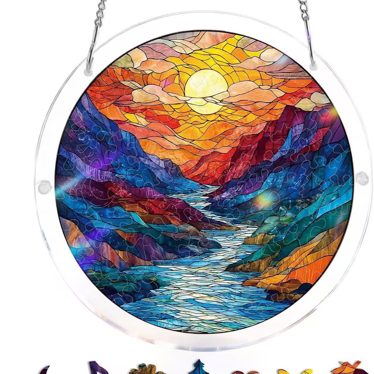 Limited-time 50% off saleTHandmade DIY Acrylic Puzzle:Sun Catcher,Many styles,Popularsize: 8*8in - Image 6