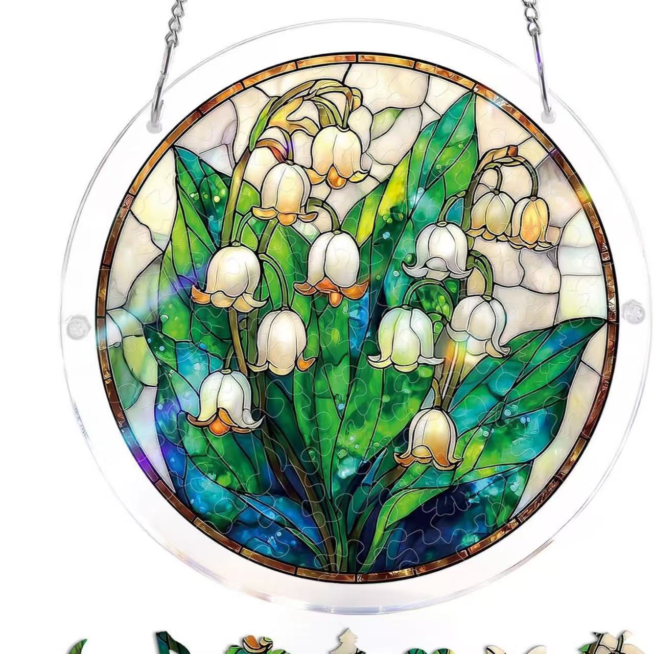 Limited-time 50% off saleTHandmade DIY Acrylic Puzzle:Sun Catcher,Many styles,Popularsize: 8*8in - Image 5