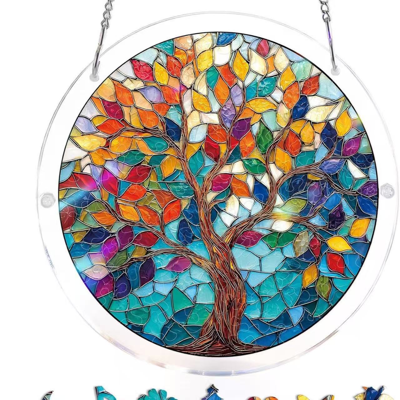 Limited-time 50% off saleTHandmade DIY Acrylic Puzzle:Sun Catcher,Many styles,Popularsize: 8*8in - Image 4